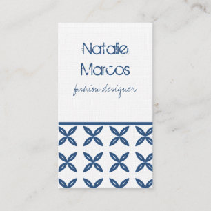 Volkomen Trendy Donkerblauw Visitekaartje, Visitekaartje