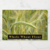 Volkorenbloem Label voor Keukenopslag Voedselcontainer Etiket (Enkel label)