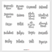 Volkorenpantry opbergbus sticker (Vel)