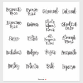 Volkorenpantry opbergbus sticker