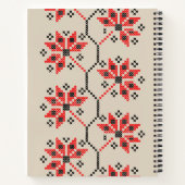 Volks- geïnspireerde briefpapier notitieboek (Achterkant)