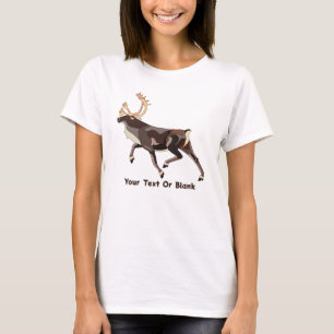 Volks kunst Kariboe/Rendier T-shirt