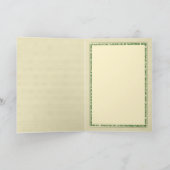 Volks Kunst Kerstboom Feestdagen Kaart (Binnen)