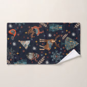 Volks Kunst Kerstmis Bad Handdoek (Handdoek)