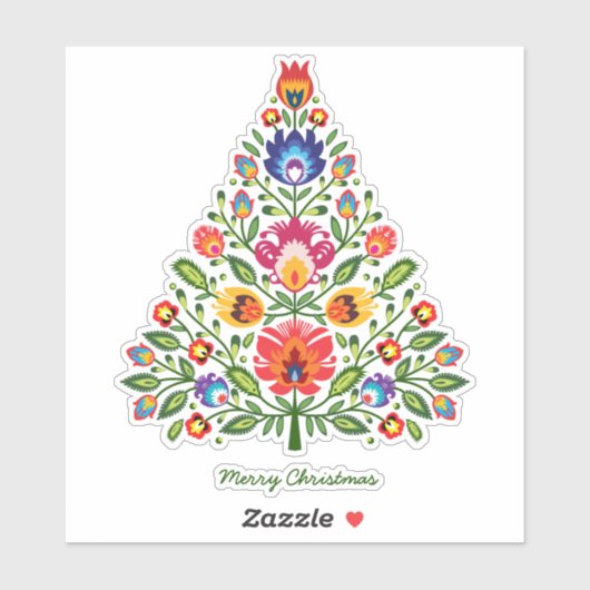 Volksbetovering: Kerstboom Sticker (Vel)