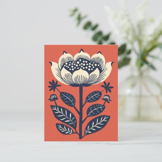 Volksbloei #254 briefkaart (Staand voorkant)