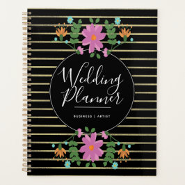 Volksbloemboeket Folie Strepen Bruiloft Planner