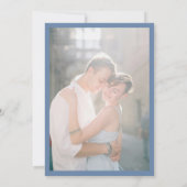 Volkse bloemenrand Moderne Coquette Romantische fo Save The Date (Achterkant)