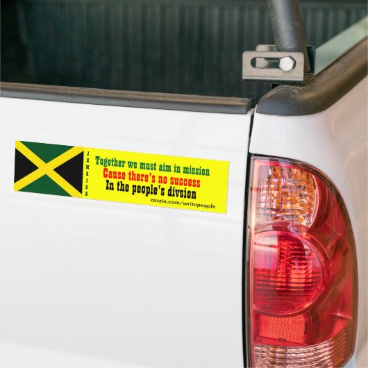 Volkseenheid Jamaica-bumperstickers Bumpersticker (Op Truck)