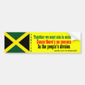 Volkseenheid Jamaica-bumperstickers Bumpersticker (Voorkant)