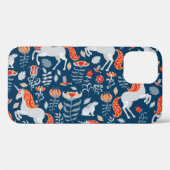 Volksfantasie: Eenhoorns, Konijnen, Vogels Case-Mate iPhone Case (Achterkant (horizontaal))