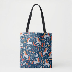Volksfantasie: Eenhoorns, Konijnen, Vogels Tote Bag