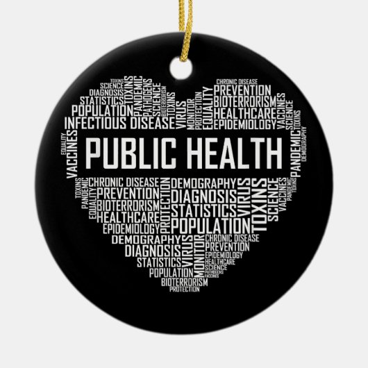 Volksgezondheid Hartgeschenk Gezondheidszorgmedewe Keramisch Ornament (Voorkant)