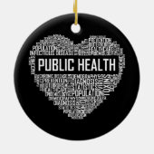 Volksgezondheid Hartgeschenk Gezondheidszorgmedewe Keramisch Ornament (Achterkant)