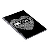 Volksgezondheid Hartgeschenk Gezondheidszorgmedewe Notitieboek (Rechterzijde)