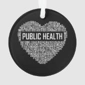 Volksgezondheid Hartgeschenk Gezondheidszorgmedewe Ornament (achterkant)