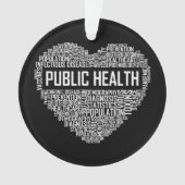 Volksgezondheid Hartgeschenk Gezondheidszorgmedewe Ornament (voorkant)