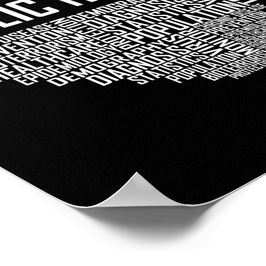 Volksgezondheid Hartgeschenk Gezondheidszorgmedewe Poster (Hoek)