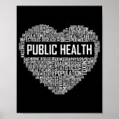 Volksgezondheid Hartgeschenk Gezondheidszorgmedewe Poster (Voorkant)