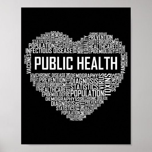 Volksgezondheid Hartgeschenk Gezondheidszorgmedewe Poster (Voorkant)