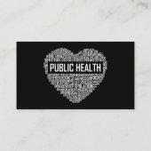 Volksgezondheid Hartgeschenk Gezondheidszorgmedewe Visitekaartje (Achterkant)