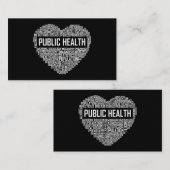 Volksgezondheid Hartgeschenk Gezondheidszorgmedewe Visitekaartje (Voorkant / Achterkant)