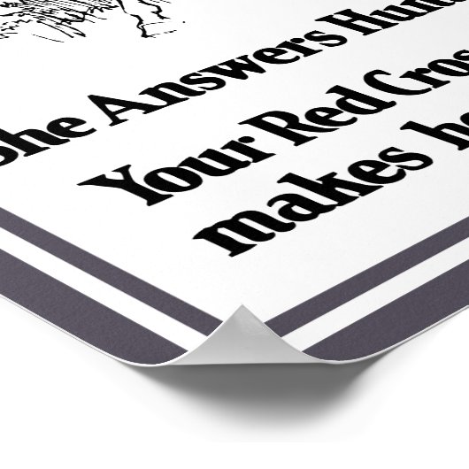 Volksgezondheid — Rode Kruis Poster (Hoek)