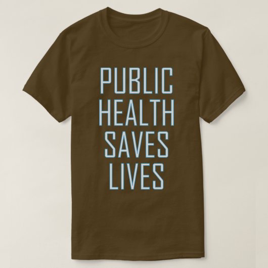 Volksgezondheid slaat levens op 3 t-shirt (Design voorkant)