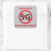 Volksgezondheid ten opzichte van de winsten van de vierkante sticker (Tas)