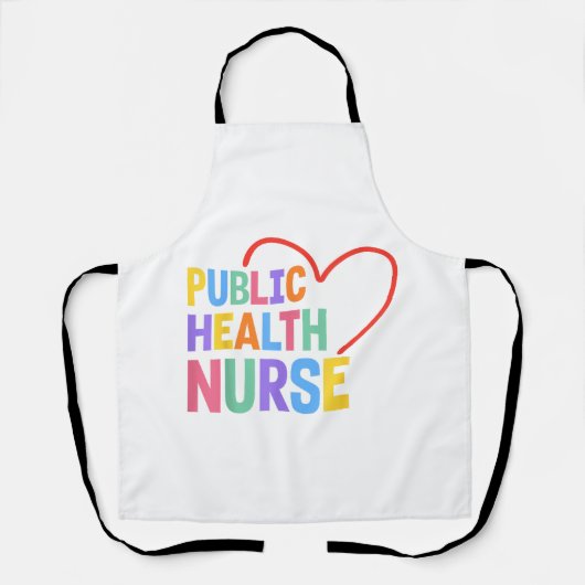 Volksgezondheid Verpleegkundige Hart Schort (Voorkant)