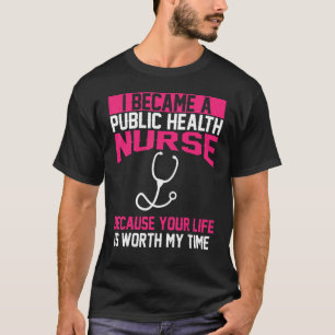 Volksgezondheid verpleegster kleding topunieke ver t-shirt