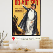  volksgezondheidsverpleegkundige Poster, "niet spu Poster (Keuken)
