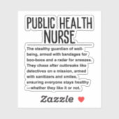 Volksgezondheidsverpleegkundige Sticker (Vel)