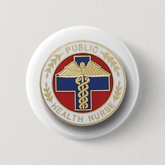 Volksgezondheidsverzekering Ronde Button 5,7 Cm (Voorkant)