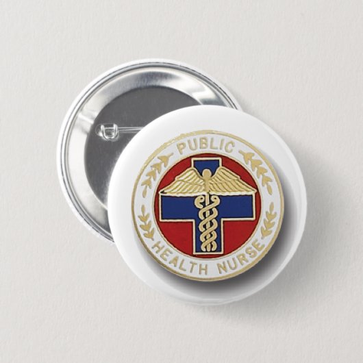 Volksgezondheidsverzekering Ronde Button 5,7 Cm (Voorkant /achterkant)