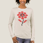 Volkskruissteekbloem Tri-Blend shirt (Voorkant)