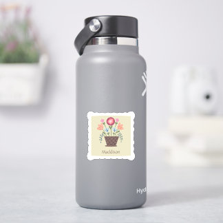 Volkskunst Bloemenmand Vinyl Snijsticker Sticker