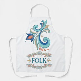 VOLKSkunst Bloemmotief Keukenschort Schort