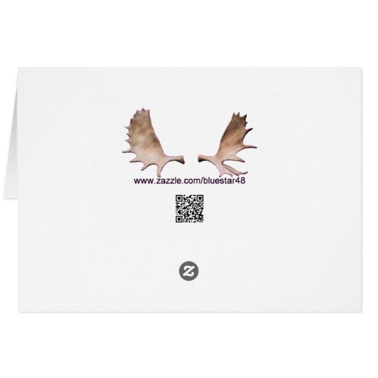 Volkskunst Caribou/rendieren (Achterkant Horizontaal)