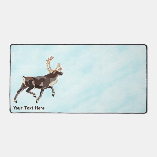 Volkskunst Caribou/rendieren Bureaumat (Voorkant)