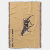 Volkskunst Caribou/rendieren Deken (Voorkant Verticaal)