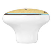 Volkskunst Caribou/rendieren Keramische Knop (Zijkant)