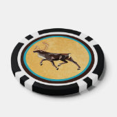 Volkskunst Caribou/rendieren Poker Chips (Enkel)