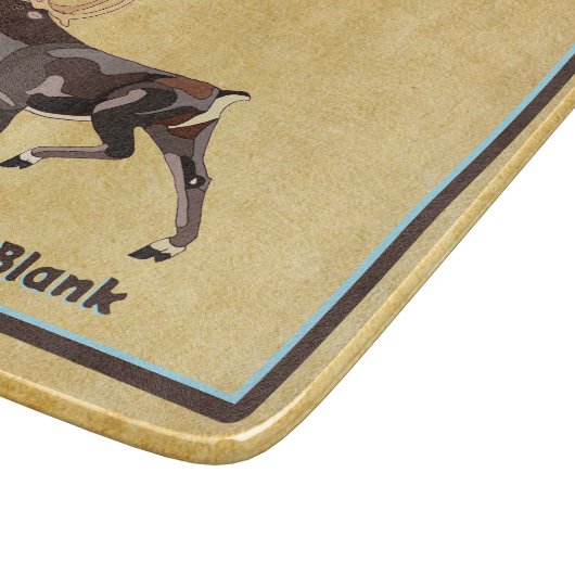 Volkskunst Caribou/rendieren Snijplank (Hoek)