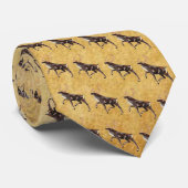 Volkskunst Caribou/rendieren Stropdas (Opgerold)