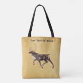 Volkskunst Caribou/rendieren Tote Bag (Achterkant)
