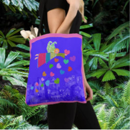 Volkskunst Engel Hartjes Tote Bag