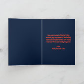 Volkskunst Gingerbread & Snowflake Kerstvakantie Kaart (Binnen)