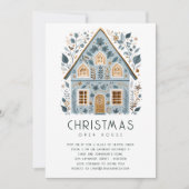 Volkskunst Home Kerst Open Huis Kaart (Voorkant)