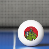Volkskunst Katten Kerstboom Pingpongbal (Net)